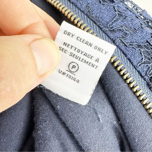 Diane Von Furstenberg Zarita Lace Mini Dress in Navy‎ Blue Size 10 - Picture 13 of 14